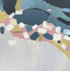 Coastal Reflections II, Gemälde in Acryl auf Leinwand von Fleur Park, 2022