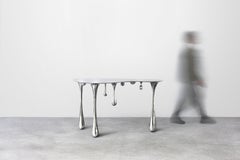 Dripping Console Table No.2 Hallway Entry Table Stainless Steel Customizable
