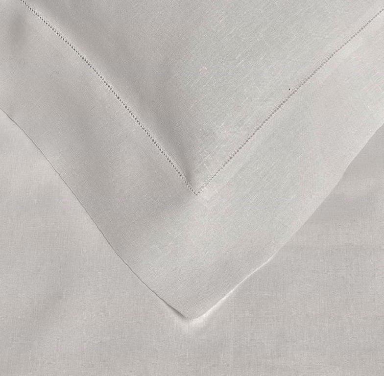 King Size Premium Linen Duvet Bedding Pearl Grey Molteni&C - Tarascona For Sale