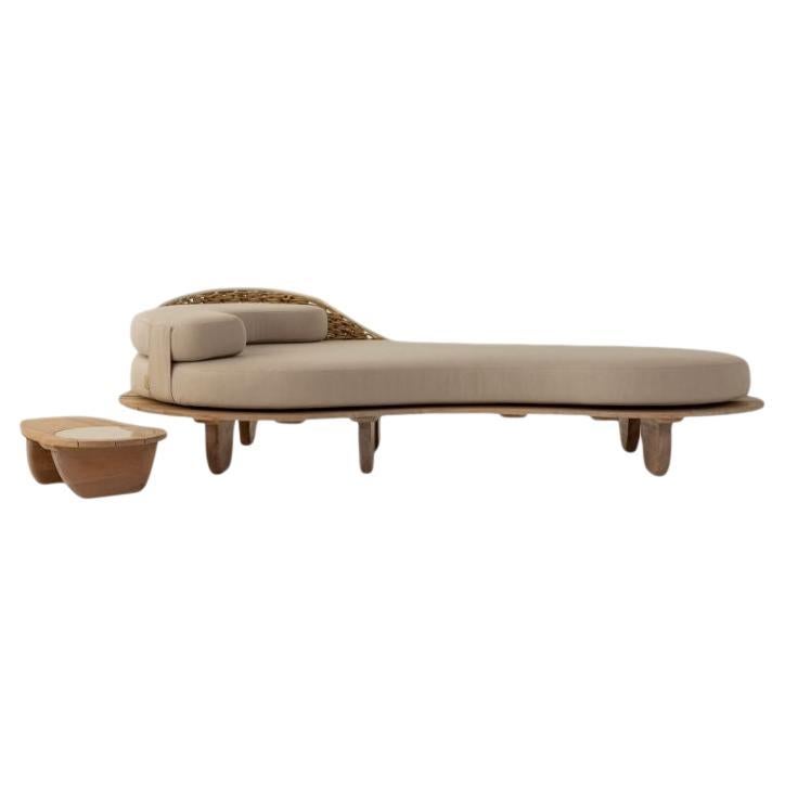 The Sayari Indoor / Outdoor Daybed Chaise Collection by Studio Lloyd For Sale