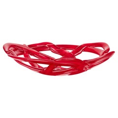 Kosta Boda Basket Bowl Large Red