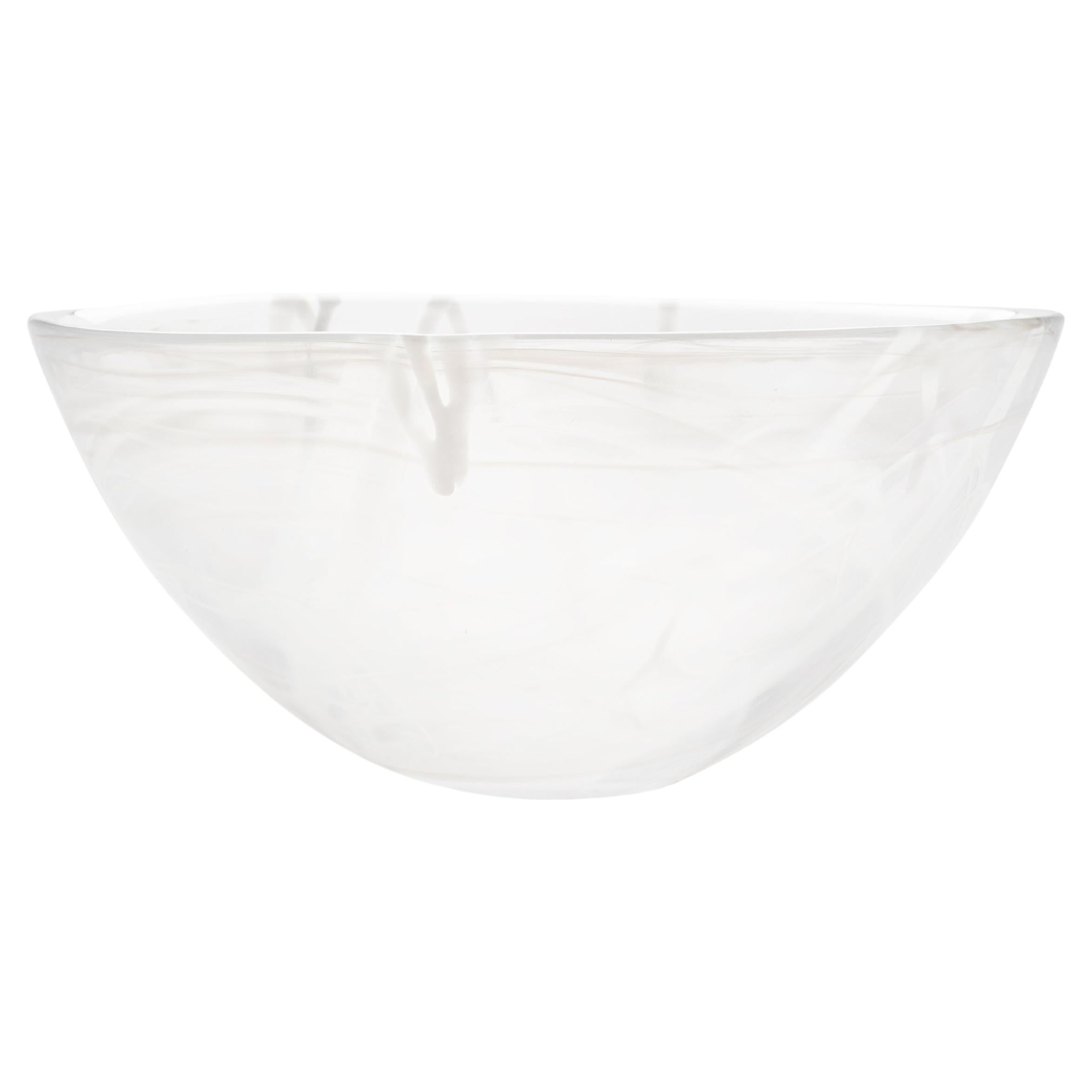 Kosta Boda Bol Contraste Blanco/Blanco Grande en venta