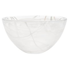 Kosta Boda Contrast Bowl White/White Small