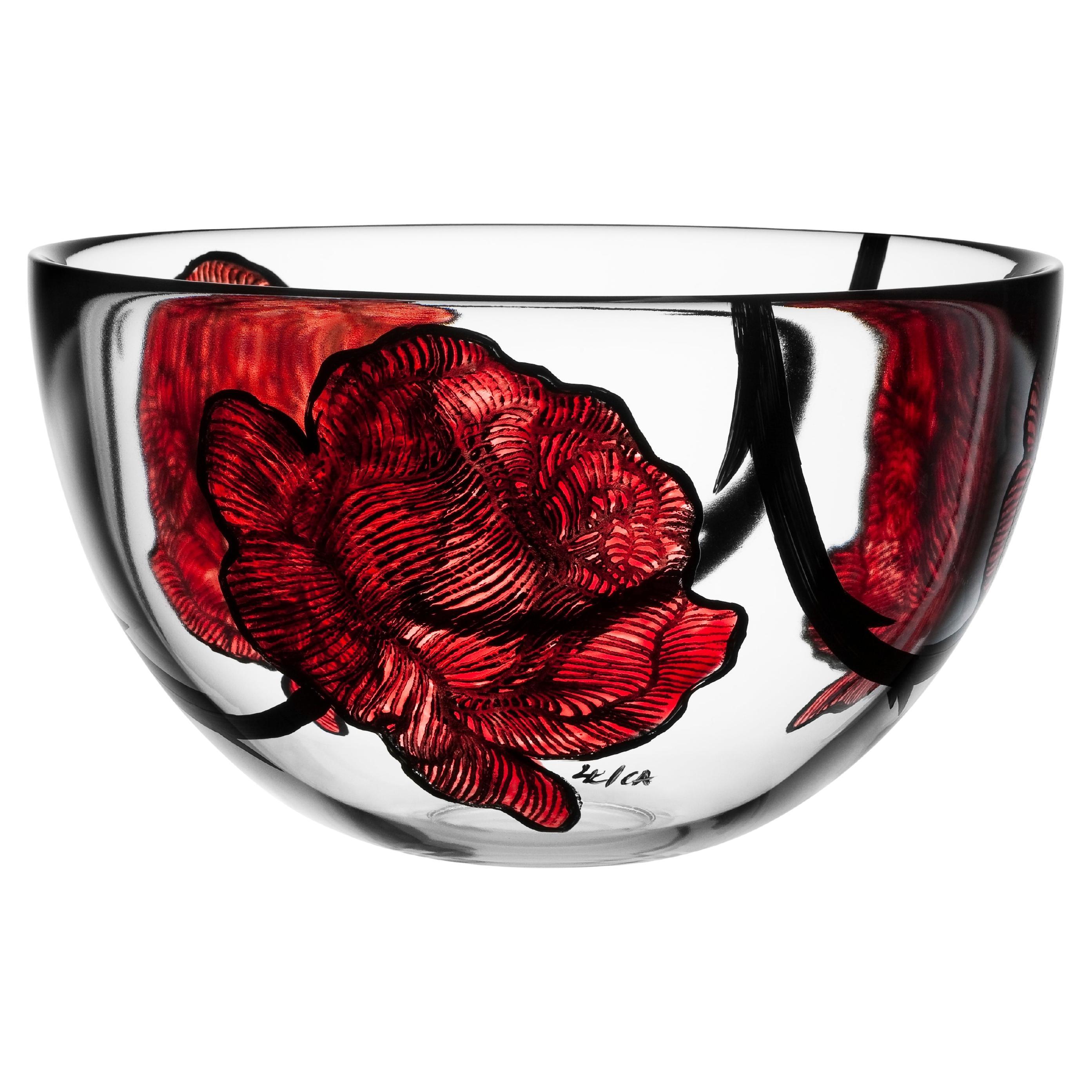 Kosta Boda Tattoo Bowl Large For Sale