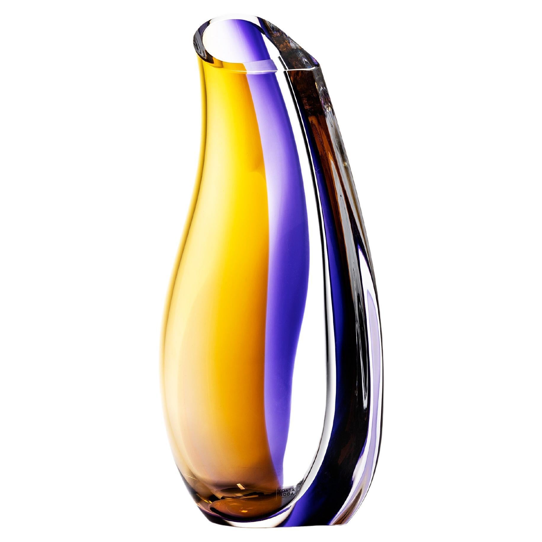 Vaso per orchidee Kosta Boda basso in vendita