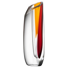 Kosta Boda Saraband Vase Red/Amber