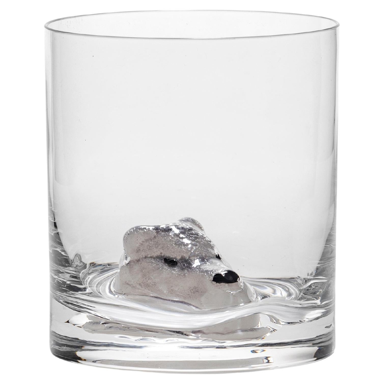 Kosta Boda New Friends Tumbler Arctic Fox