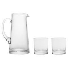 Kosta Boda - Ensemble cadeau 3 pièces - Pichet et 2 plaids transparents Limelight