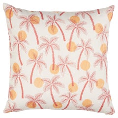 Coussin Schuamcher Clarabella Palm I/O de 20 pouces en Citrus