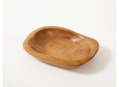 Handgeformte Holzschale von Odile Noll, um 1950