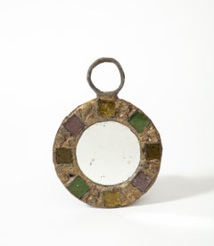 Pequeño espejo a la manera de Line Vautrin, c. 1960
