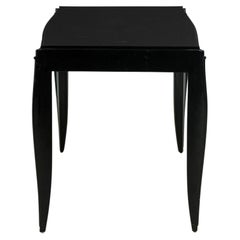 Jean Pascaud Art Deco French Black Lacquered Desk