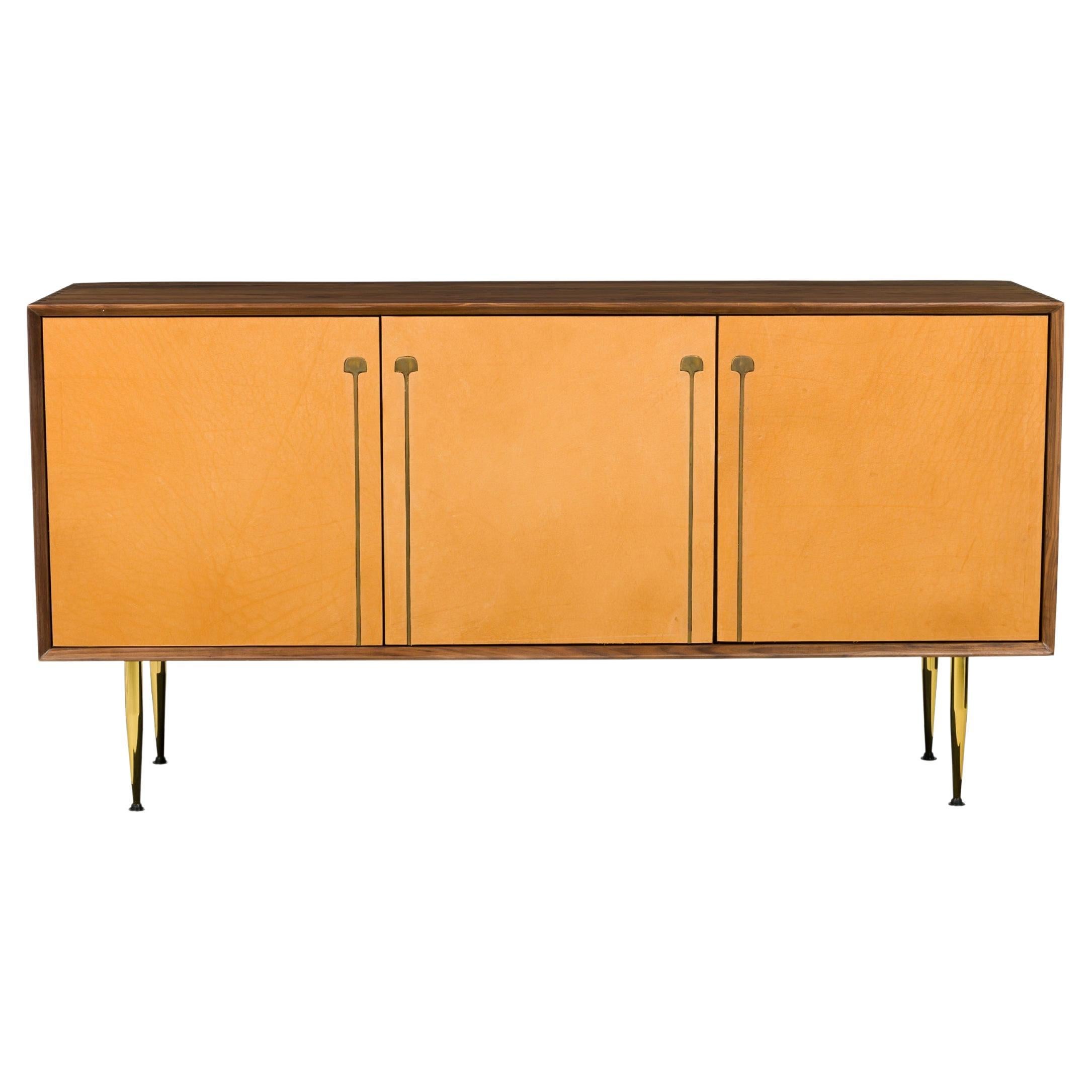 Couro 3-Door Credenza