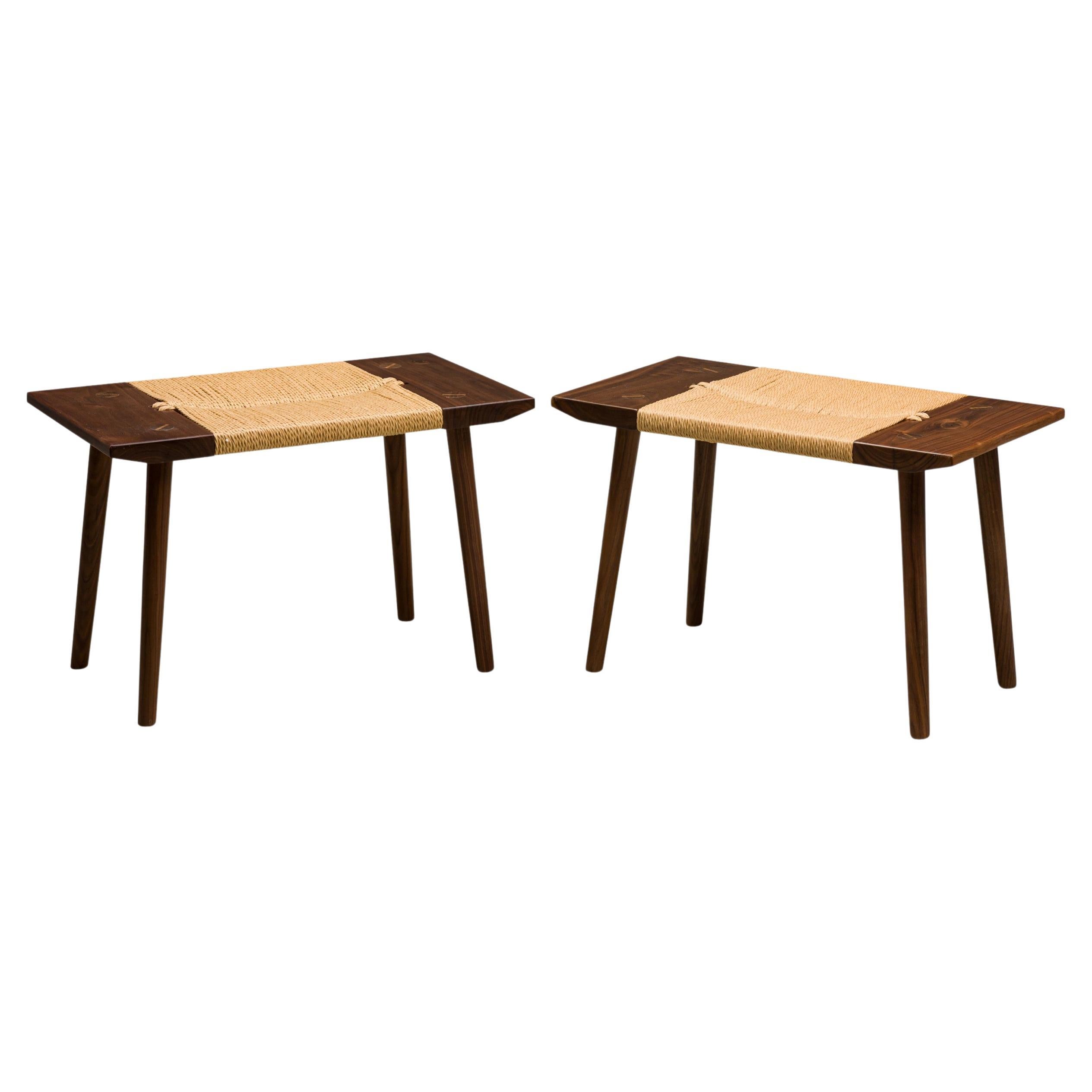 Corda Bench / Footstool (Natural Papercord)