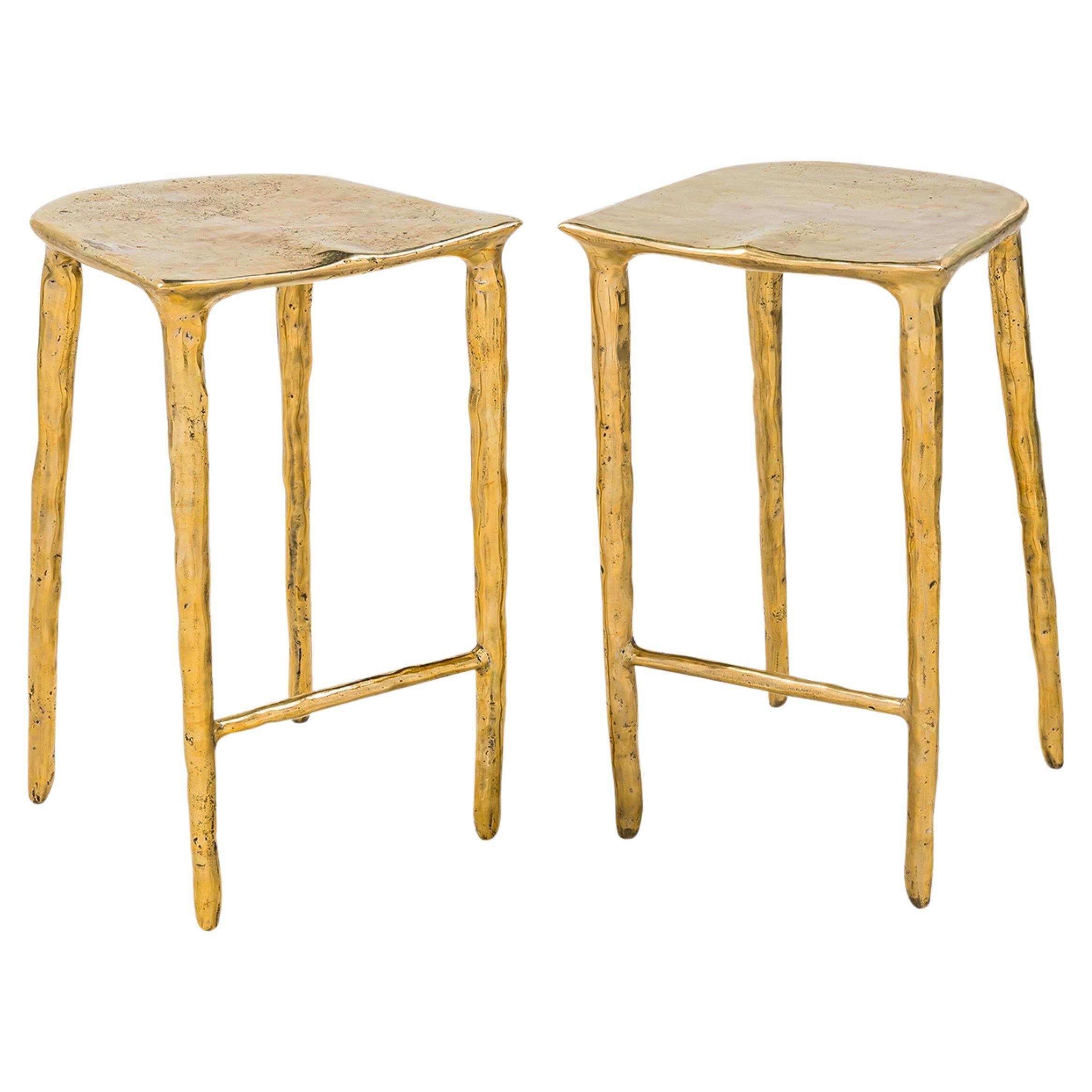 Estrela Bronze Counter Stool For Sale