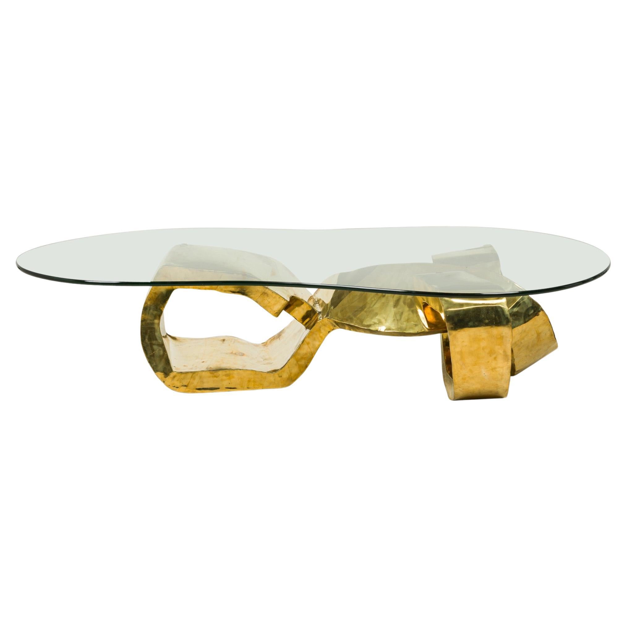 Fluxo Coffee Table (Polished Bronze)