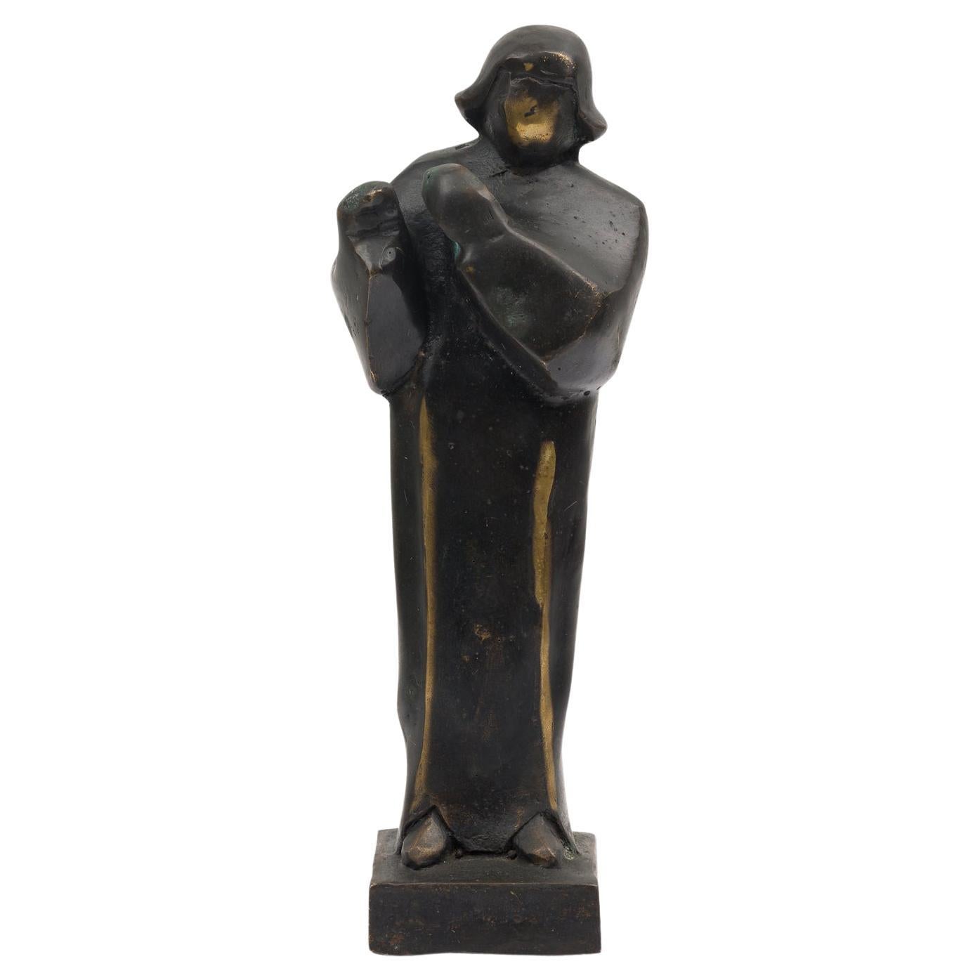 "The Preacher" Limited Edition Bronze Brutalist Figural Sculpture