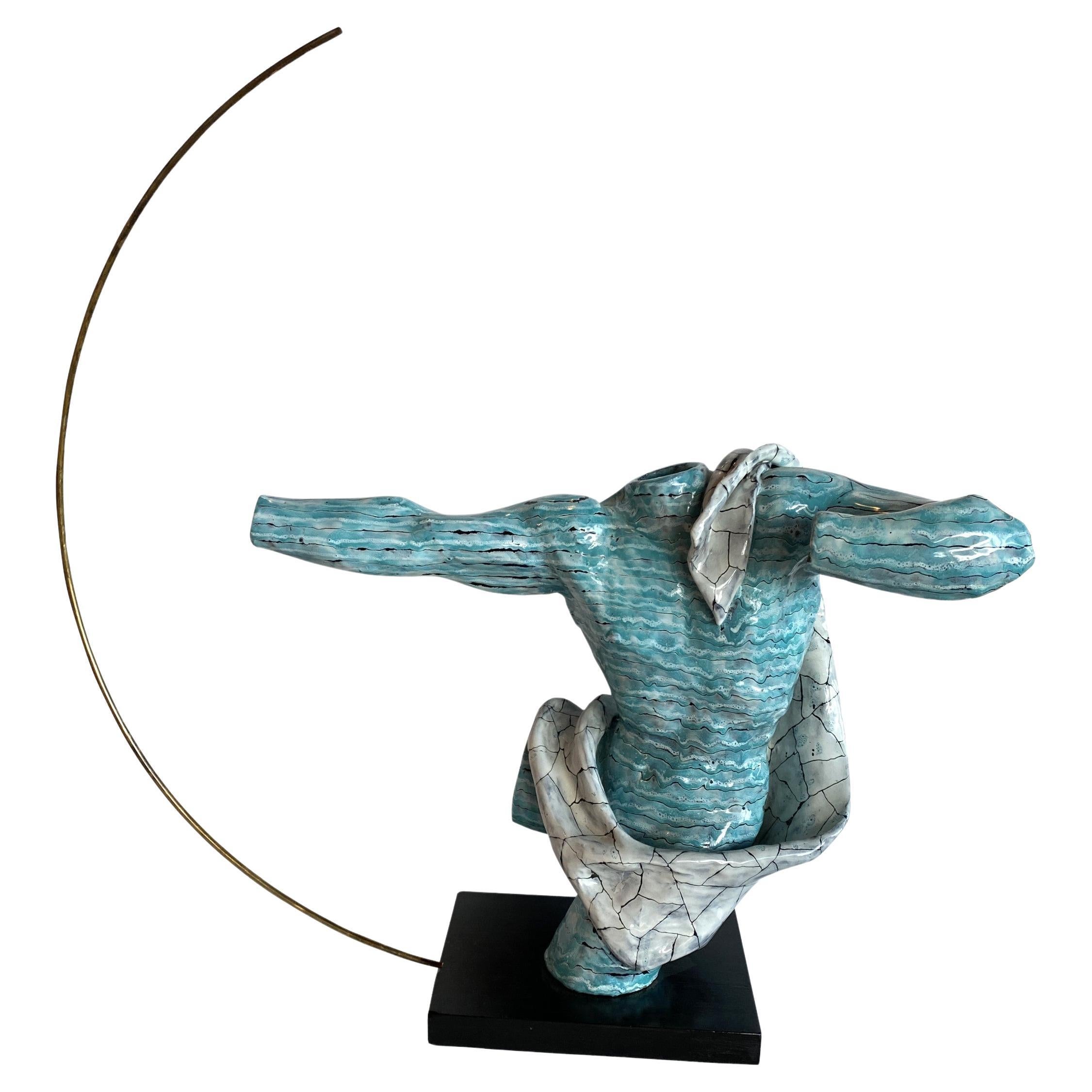 Sculpture en céramique de San Polo représentant un Archer