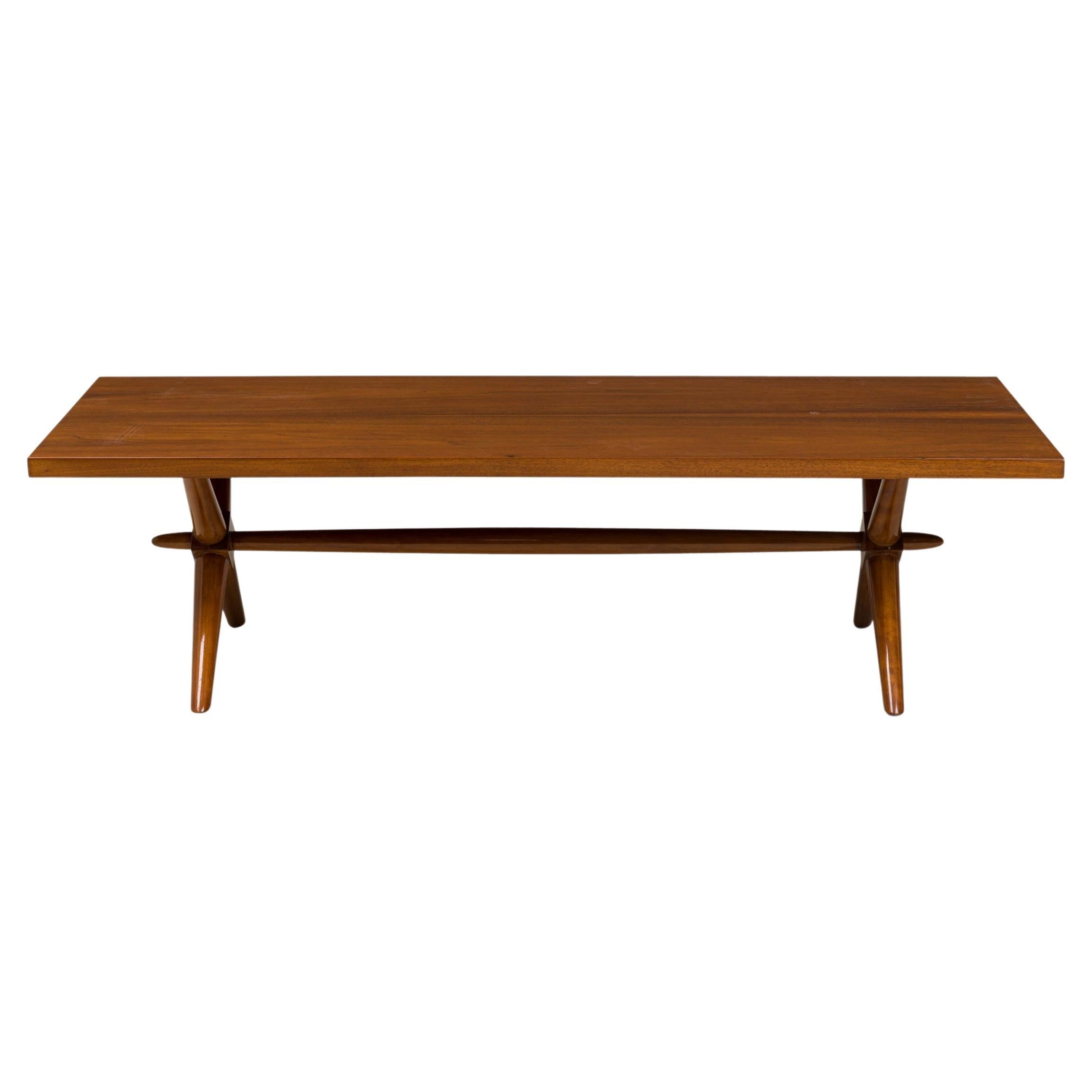 T.H. Robsjohn-Gibbings Mid-Century American Modern Walnut Low / Coffee Table