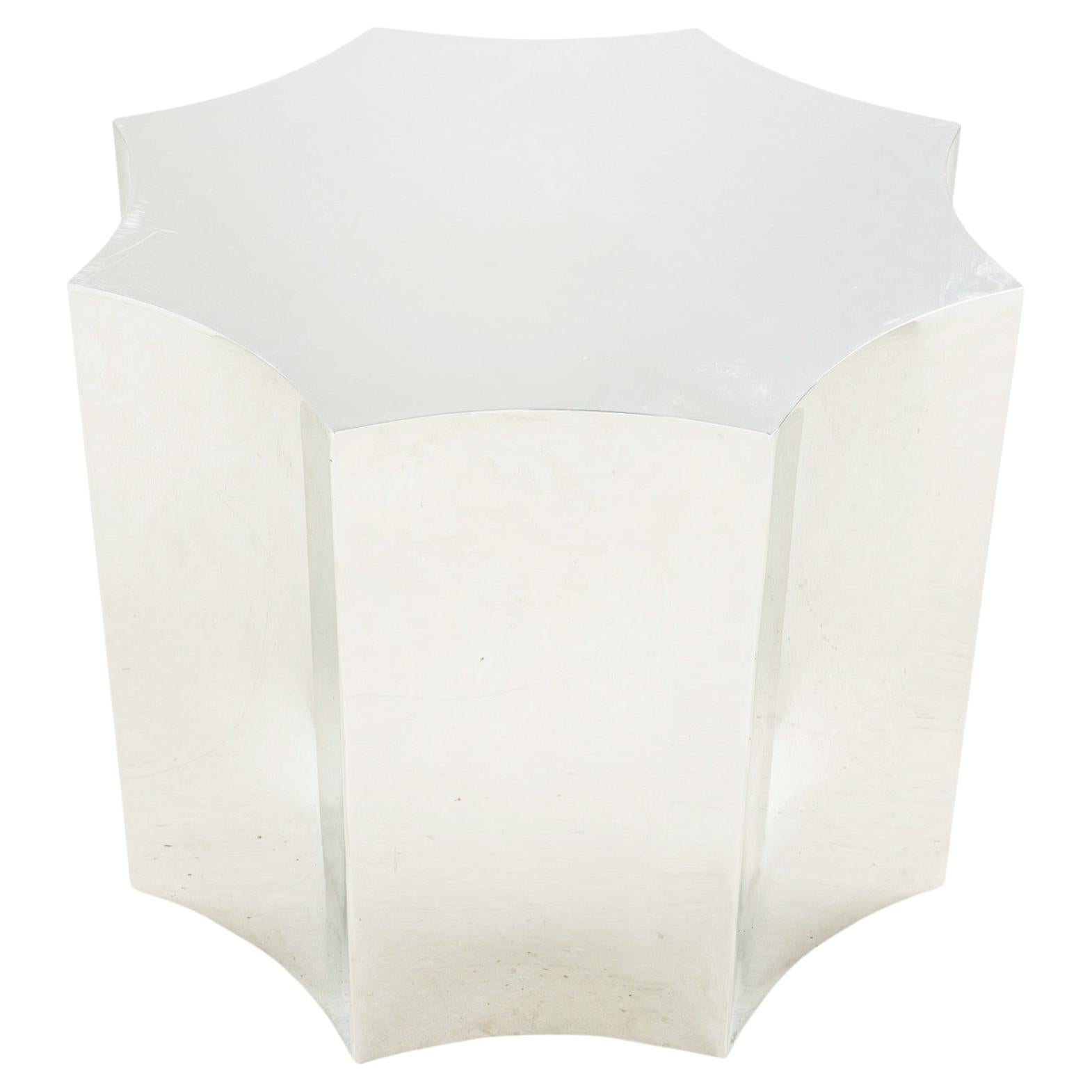Base de mesa de comedor de acero pulido Karl Springer American Modern