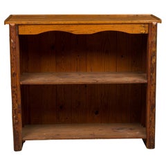 Meuble-bar rustique de la marque Indiana Willow Co, en hickory et rotin, XXe siècle