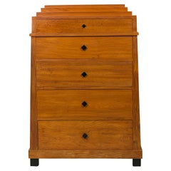Cassettiera Highboy in stile Biedermeier
