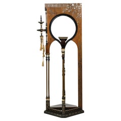 Carlo Bugatti Mirrored Hall/Hat Stand with Mother of Pearl, Silver, & Bone Inlay