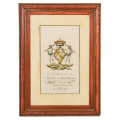 Gravures d'armoiries géorgiennes anglaises