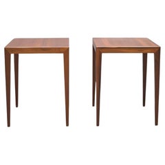 1960s Rosewood side table by Severin Hansen for Haslev Møbelsnedker
