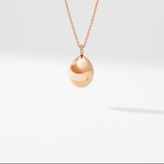 Fabergé Essence Rose Gold Egg Pendant