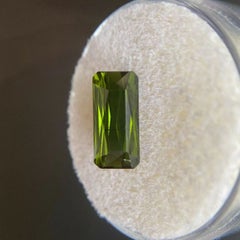 2.63ct Vivid Green Tourmaline Fancy Octagon Scissor Emerald Cut