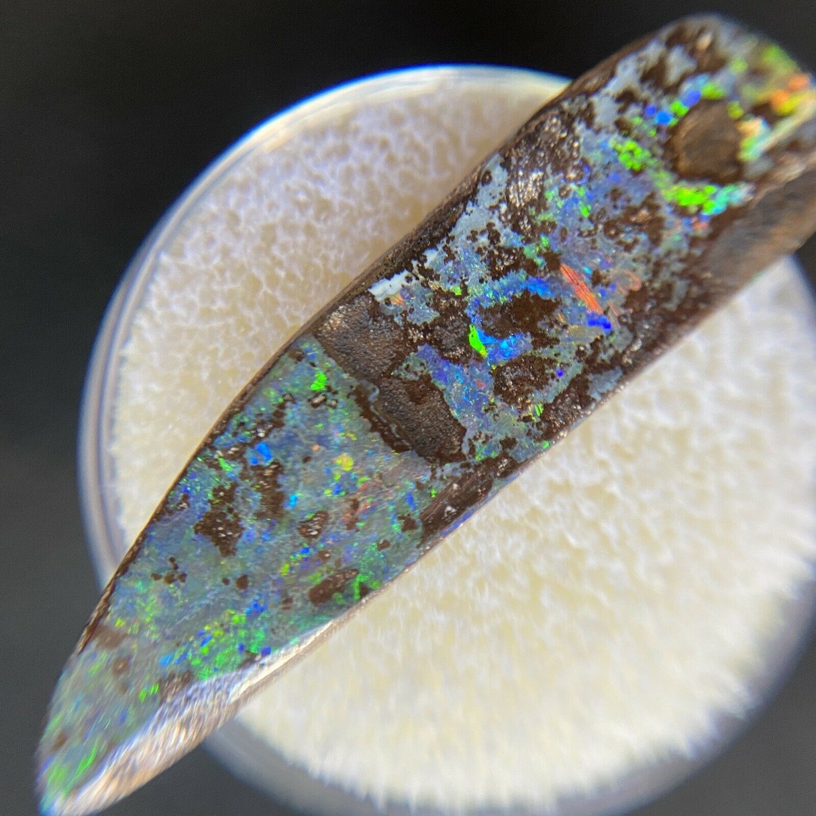 Fine 9.89ct Australian Freeform Boulder Opal Matrix Koroit Specimen
