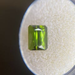 Fine Vivid Green Tourmaline 2.62ct Fancy Scissor Emerald Octagon Cut