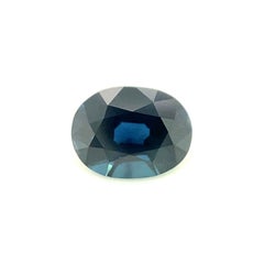 Fine 1.40ct Australian Blue Sapphire Oval Cut Rare Loose Gemstone