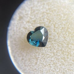 1.10ct Australian Deep Blue Sapphire Heart Cut Loose Natural Gem