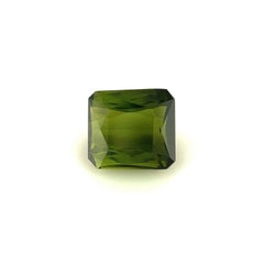 Deep Green Tourmaline 2.12ct Octagon Emerald Cut Loose Gem