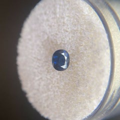 Natural Deep Blue Sapphire 0.48ct Oval Cut Loose Gem