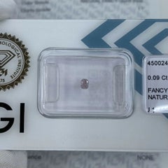 Untreated Fancy Pink Diamond IGI Certified 0.09ct Sealed Blister I1 Cushion Cut