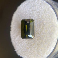 Deep Green Tourmaline 2.43ct Octagon Emerald Cut Loose Gem