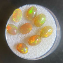 X1 Natural Fire Crystal Opal Oval Cabochon 0.4-0.6ct Gem Jewellery Supply