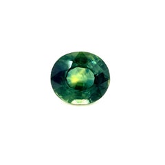 Saphir australien bleu vert sarcelle jaune taille ovale de 1,36 carat, pierre précieuse rare