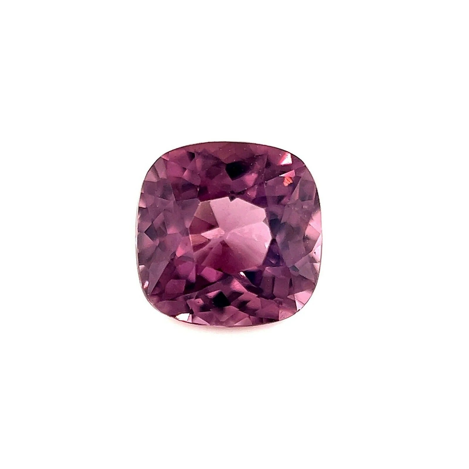 Fine Vivid Purple Pink Spinel 1.39ct Custom Cushion Cut Rare Loose Gem For Sale