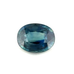 1,00ct australischer blauer Saphir feiner natürlicher Ovalschliff loser seltener Edelstein 6,7x5mm