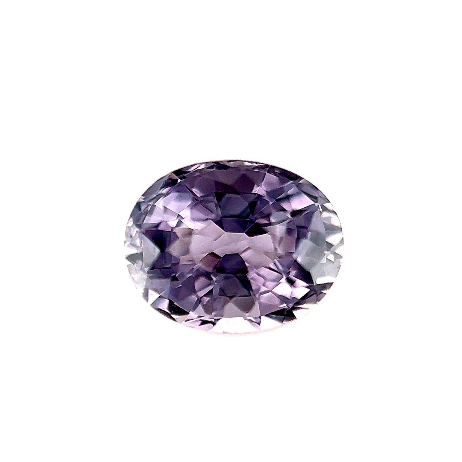 Fine pierre précieuse rare non sertie en titane, spinelle naturelle violette taille ovale 1,72 carat