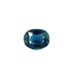 Indigo Blue Sapphire 0.75ct Natural Australian Cushion Cut Loose Gem