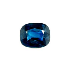 1.01ct Fine Blue Sapphire GRA Certified Cushion Cut Rare Loose Gem 6.4x5.3mm