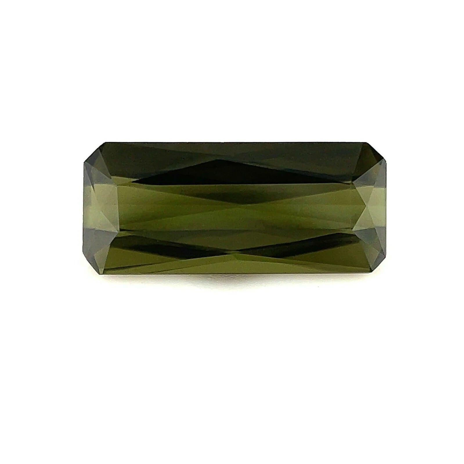 1.68ct Tiefgrüner Turmalin Fancy Octagon Schere Smaragdschliff 11,5x5mm