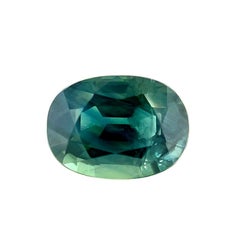 2.79ct Green Blue Sapphire GRA Certified Oval Cut Rare Loose Gem