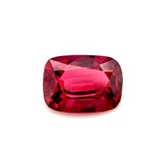 Fine Vivid Pink Red Natural Spinel 0.85ct Cushion Cut Loose Rare Gem