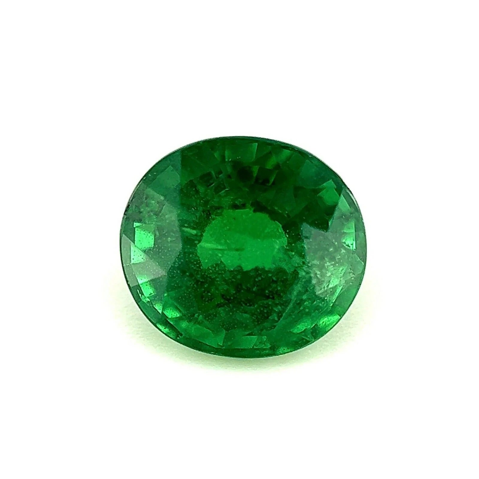 Tsavorite grenat taille ovale vert vif 2,02 carats, pierre précieuse de couleur fine